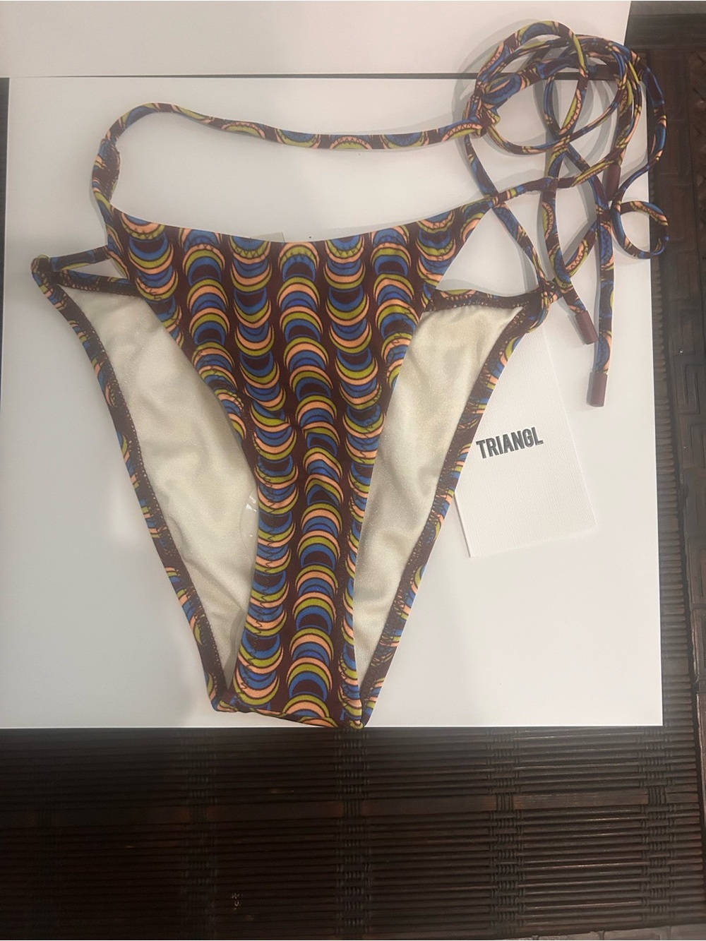triangl swimwear Retro Wave Multicolor Triangle Bikini - Picture 4 of 6